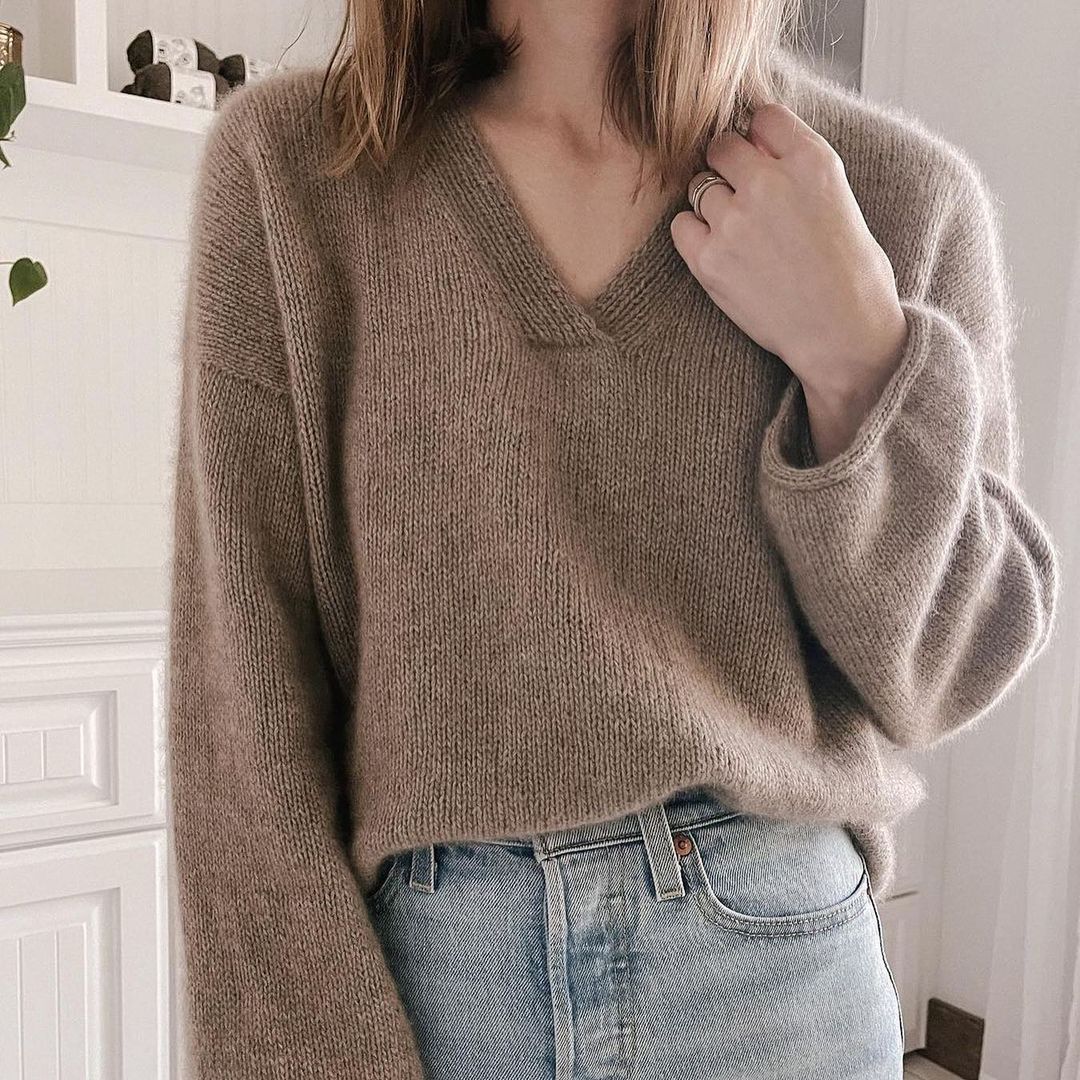 THE MOON SET PULLOVER -knitting pattern- – Itaca Yarns